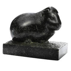 Georges Hilbert, A Granite Guinea Pig Statue