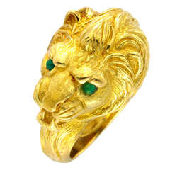 Van Cleef & Arpels Gold Lion Ring