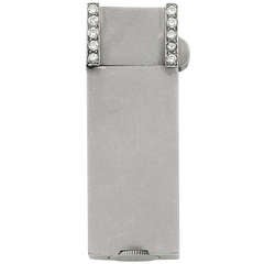 Ostertag Art Deco Diamond Platinum Lighter