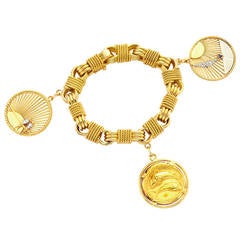 Vintage Van Cleef & Arpels Gold Charm Bracelet