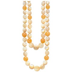 Taffin by James Taffin de Givenchy Double Strand Bead Necklace