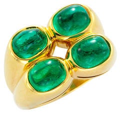 Bulgari Emerald Gold Ring