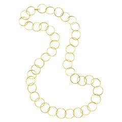 Cartier Gold Link Chain Necklace