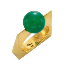 Cartier Chrysoprase Gold Ring
