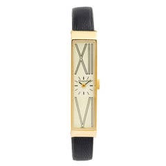 Tiffany & Co. Yellow Gold Rectangular Wristwatch