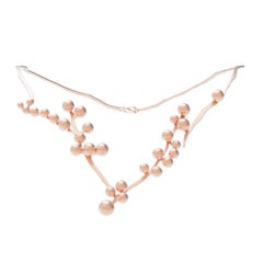 Matisse´s Anemones Necklace 18k Rose Gold, Larissa Moraes Jewelry
