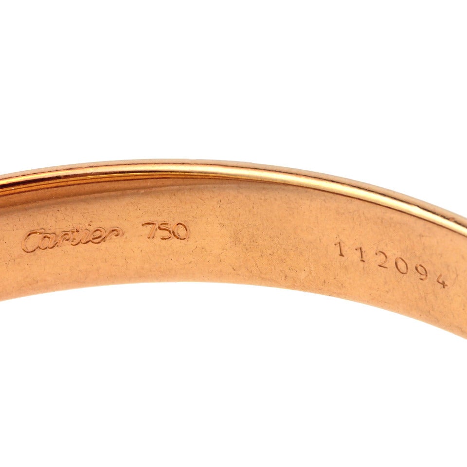 Cartier Extra Wide Trinity Gold Bangle Bracelet 1