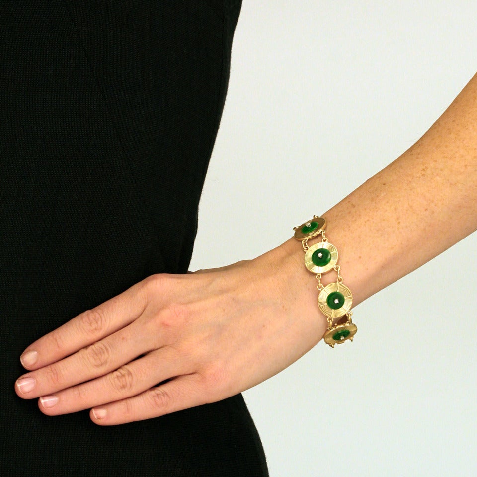 Art Deco Tiffany & Co. Jade Bracelet
