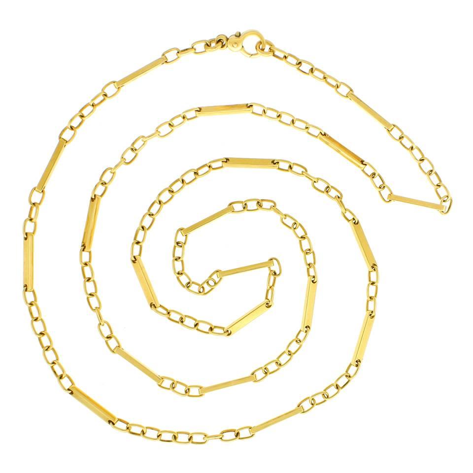 Fabulous Long Pomellato Gold Necklace