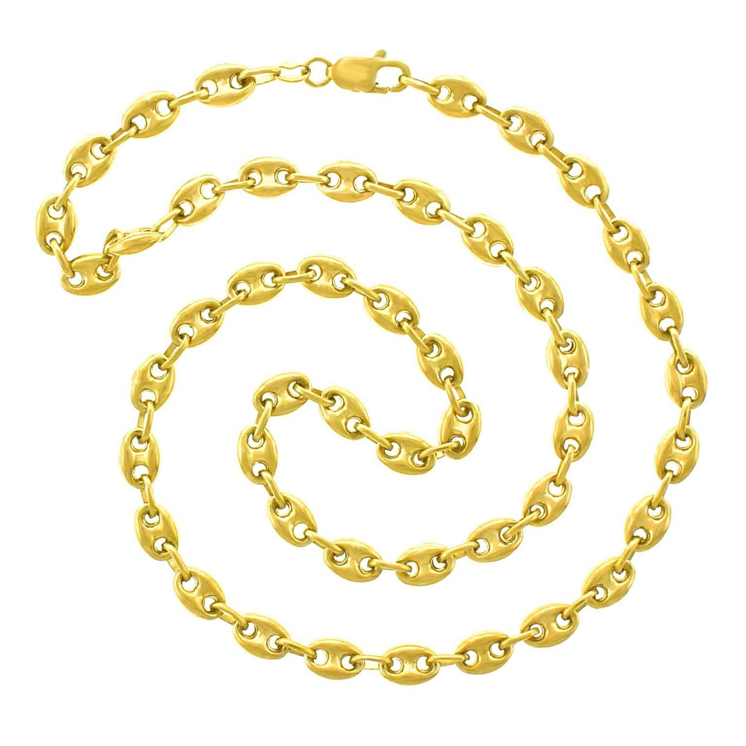 Gold Anchor Chain Necklace at 1stdibs