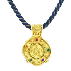 Denise Roberge Classical Motif Gold Pendant