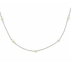 Elsa Peretti for Tiffany & Co. “Pearls by the Yard”  Platinum Necklace