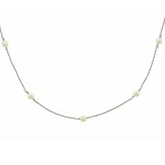 Elsa Peretti for Tiffany & Co. “Pearls by the Yard” Platinum Necklace