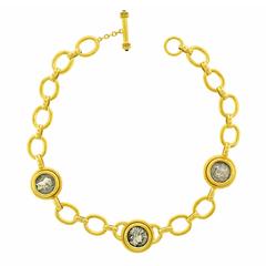 Elizabeth Locke Ancient Coin Gold Necklace