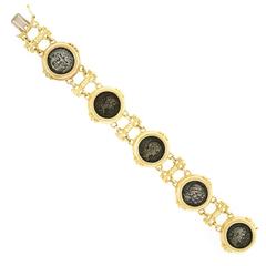 Trabert & Hoeffer Ancient Coin Gold Bracelet 8
