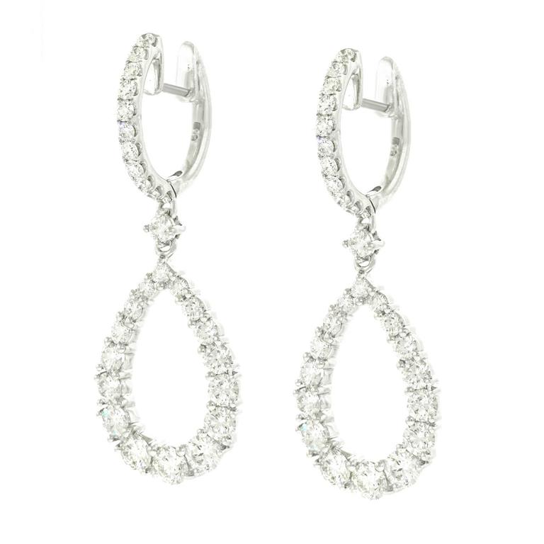 Magnificent Costume Jewelry Chic Faux Cushion Diamond Drop Earrings Chic Diamond Chandelier Earrings