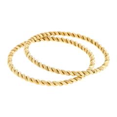 Pair of Tiffany and Co. Gold Bangles