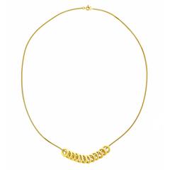 12 Rings Gold Necklace 11