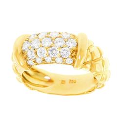 Chic Diamond Pave Gold Ring 11