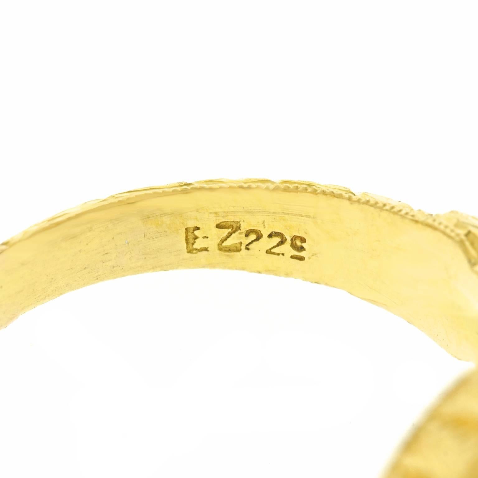scarab gold ring