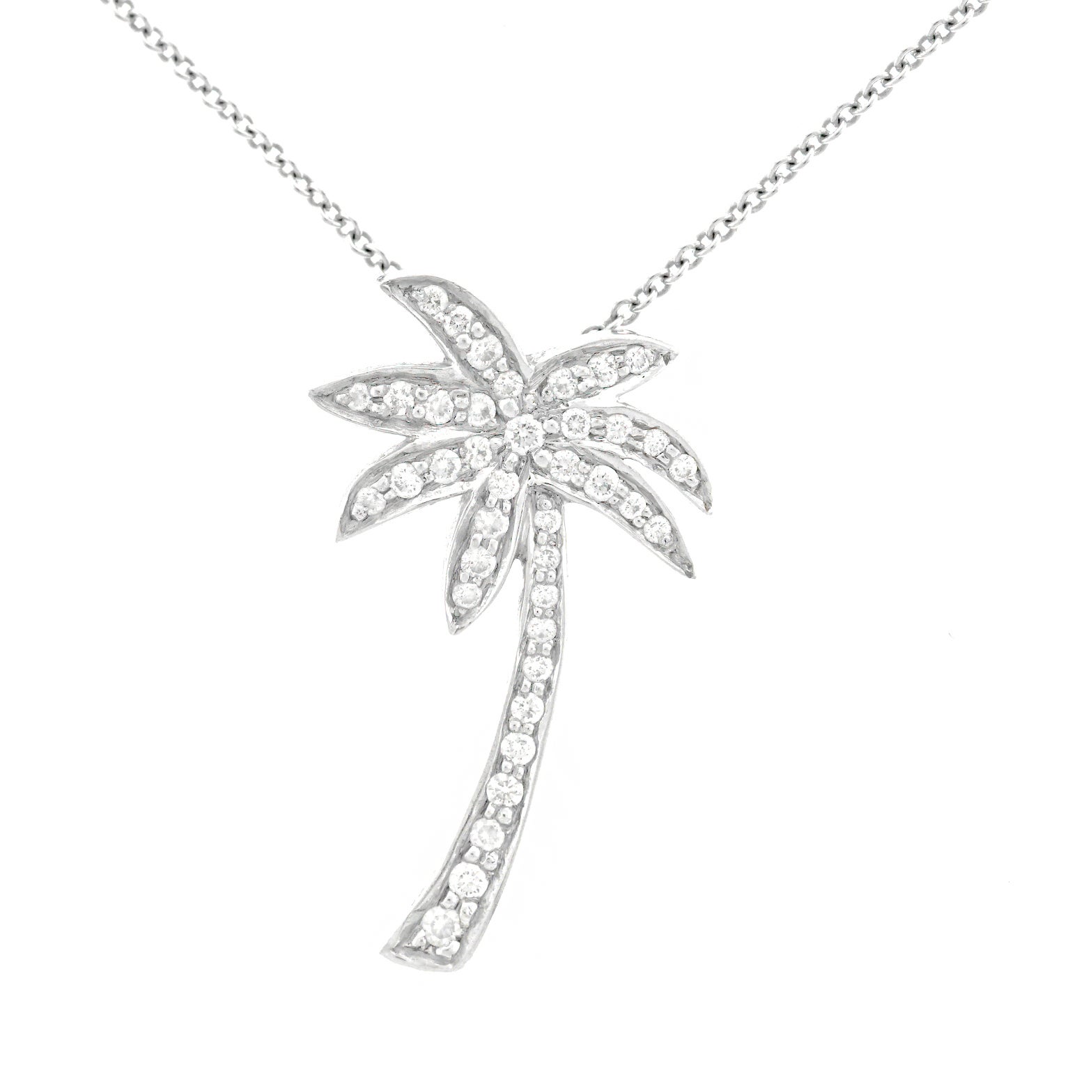 tiffany diamond palm tree pendant
