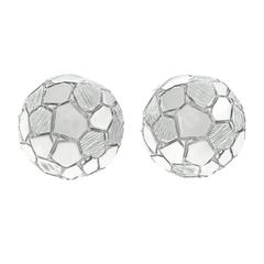 Gubelin Brutalist White Gold Earrings