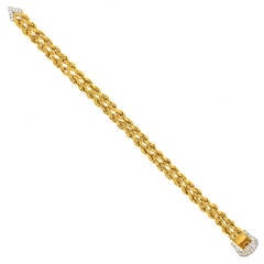 Hammerman Bros. Bracciale con fibbia in oro e diamanti