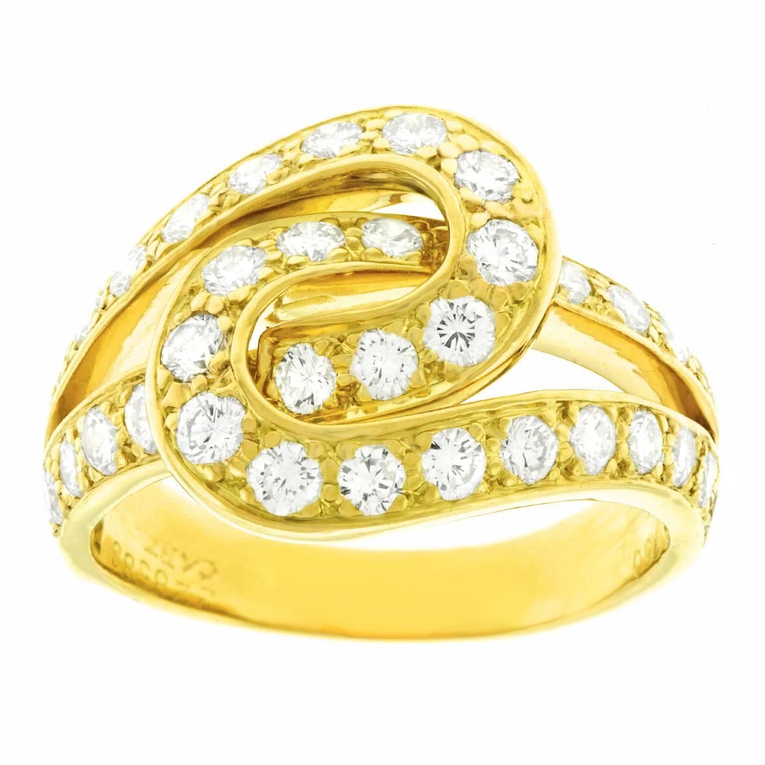 Cartier Diamond-Set Gold Ring