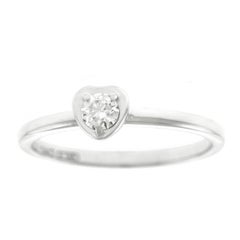 Retro Cartier Diamond Set Heart Ring