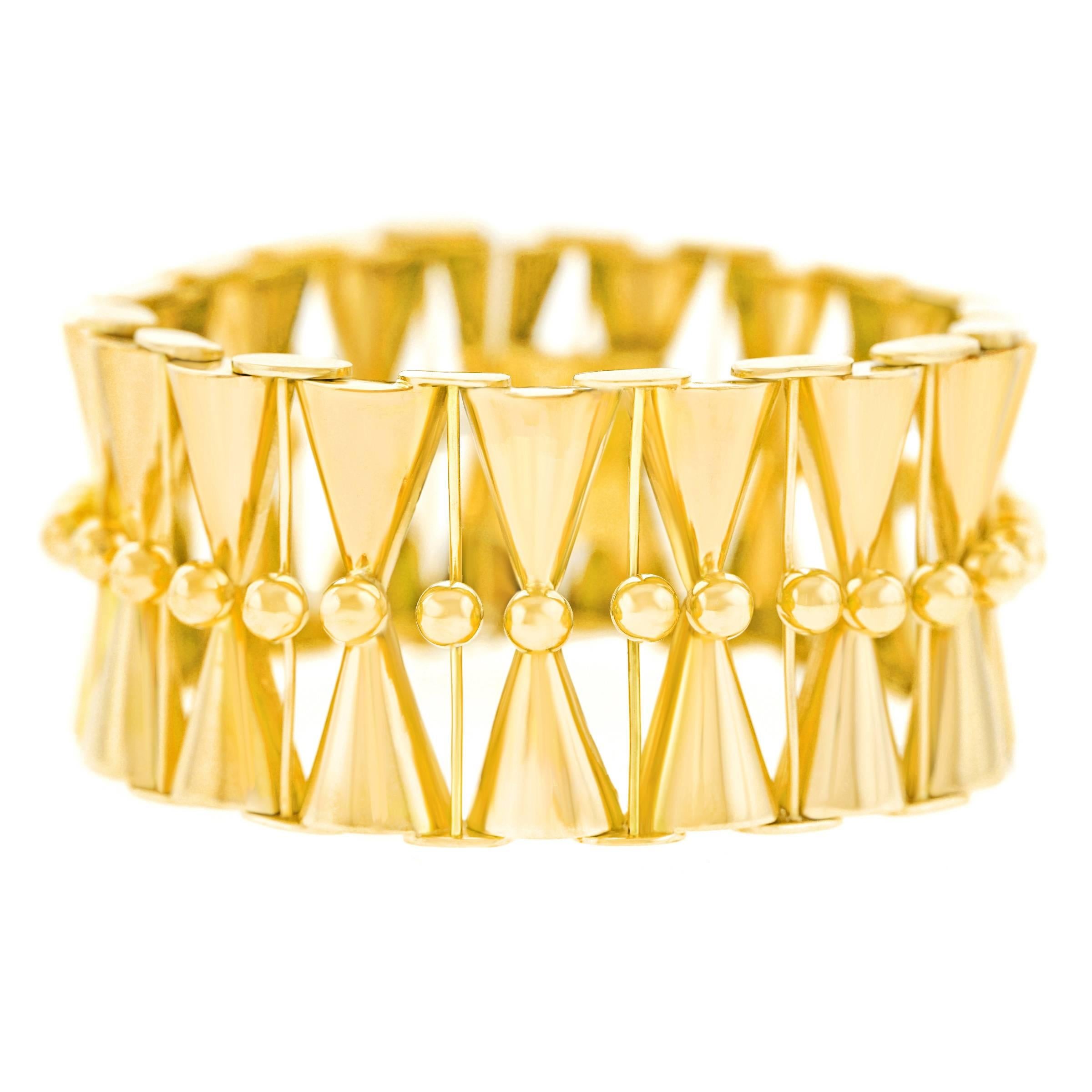 Art Deco Gold Bracelet