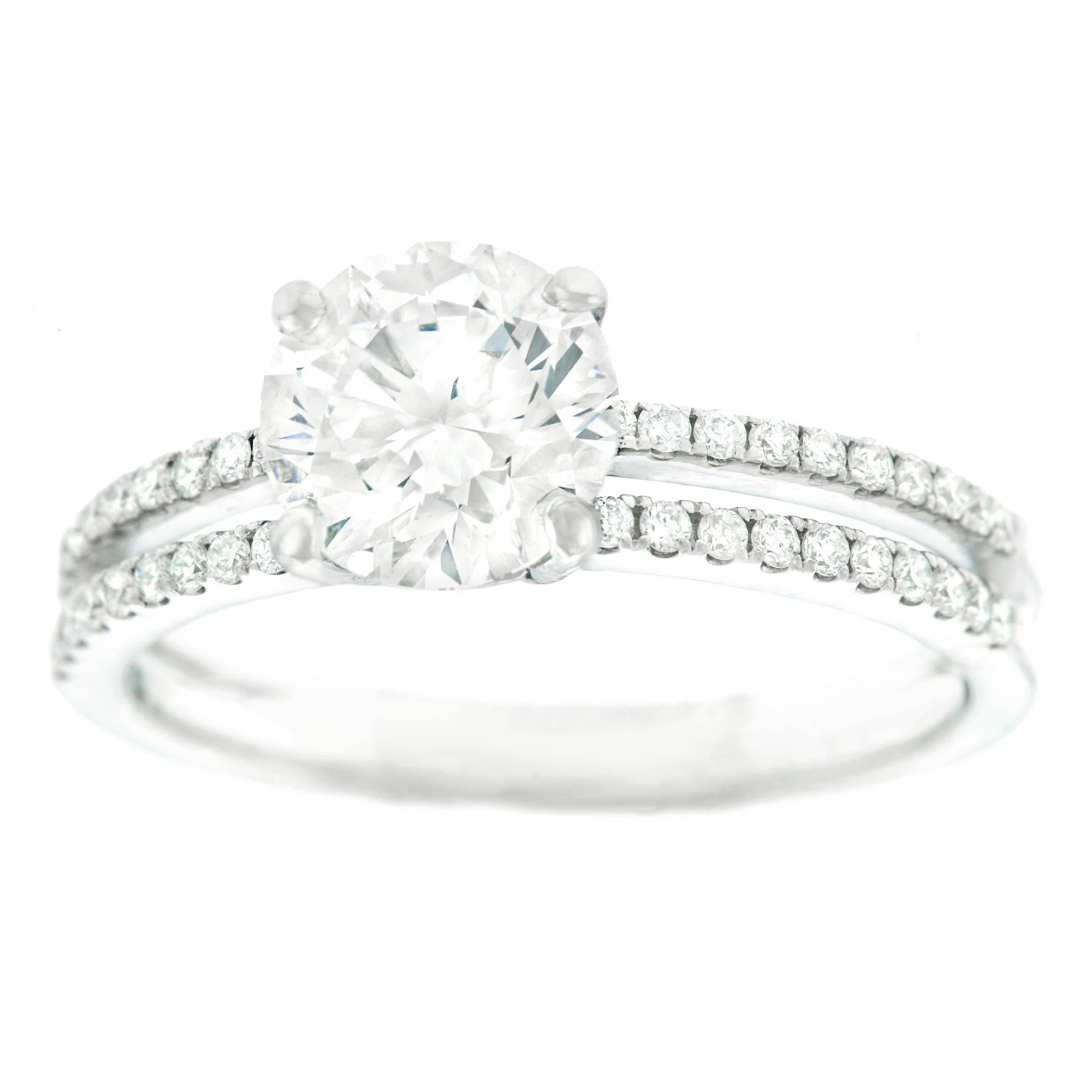 1.40 Carat F VS Diamond Engagement Ring GIA