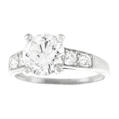 Antique Art Deco 1.77 Carat Diamond White Gold Engagement Ring by the Lambert Bros