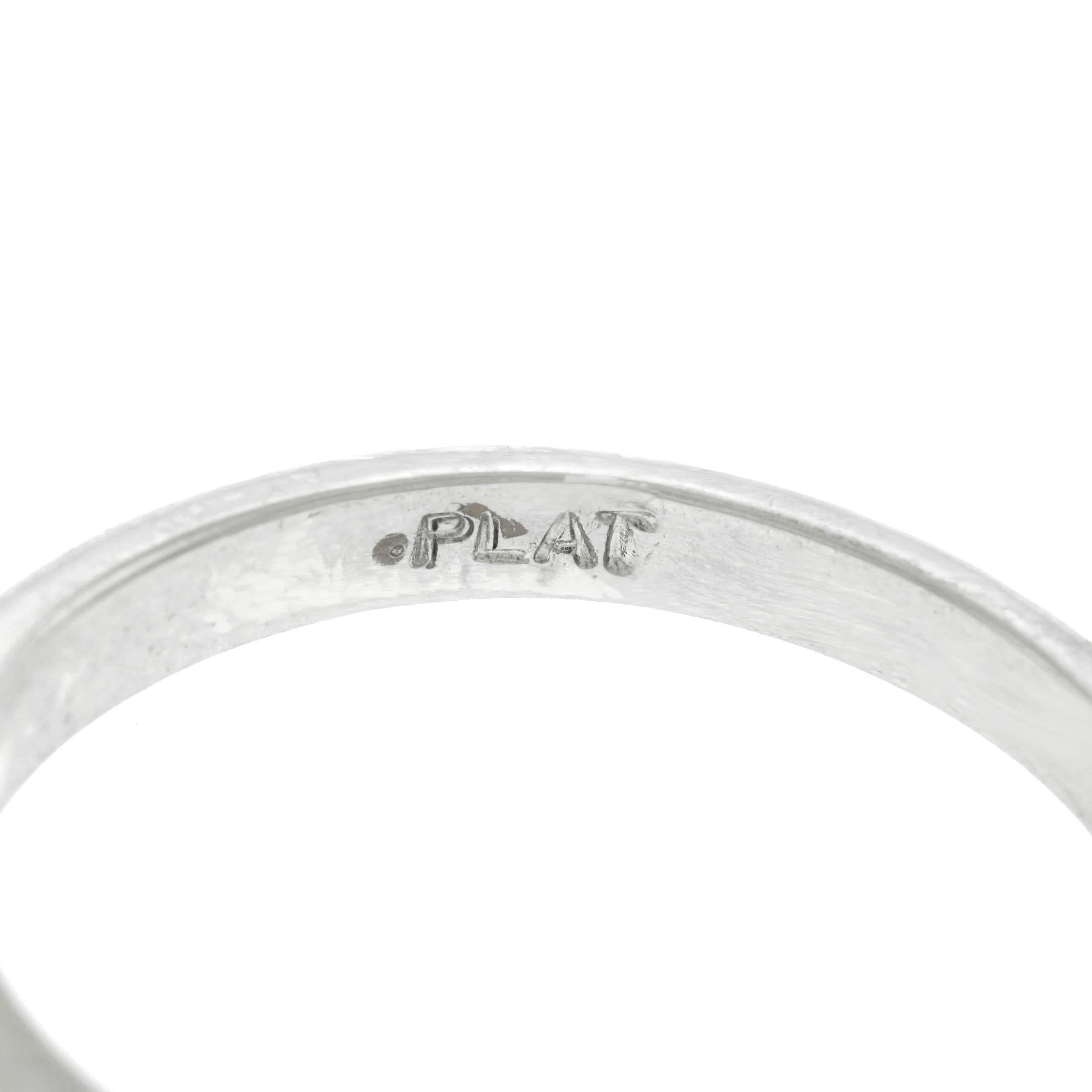 1.11 Carat Diamond Engagement Ring in Platinum GIA 1