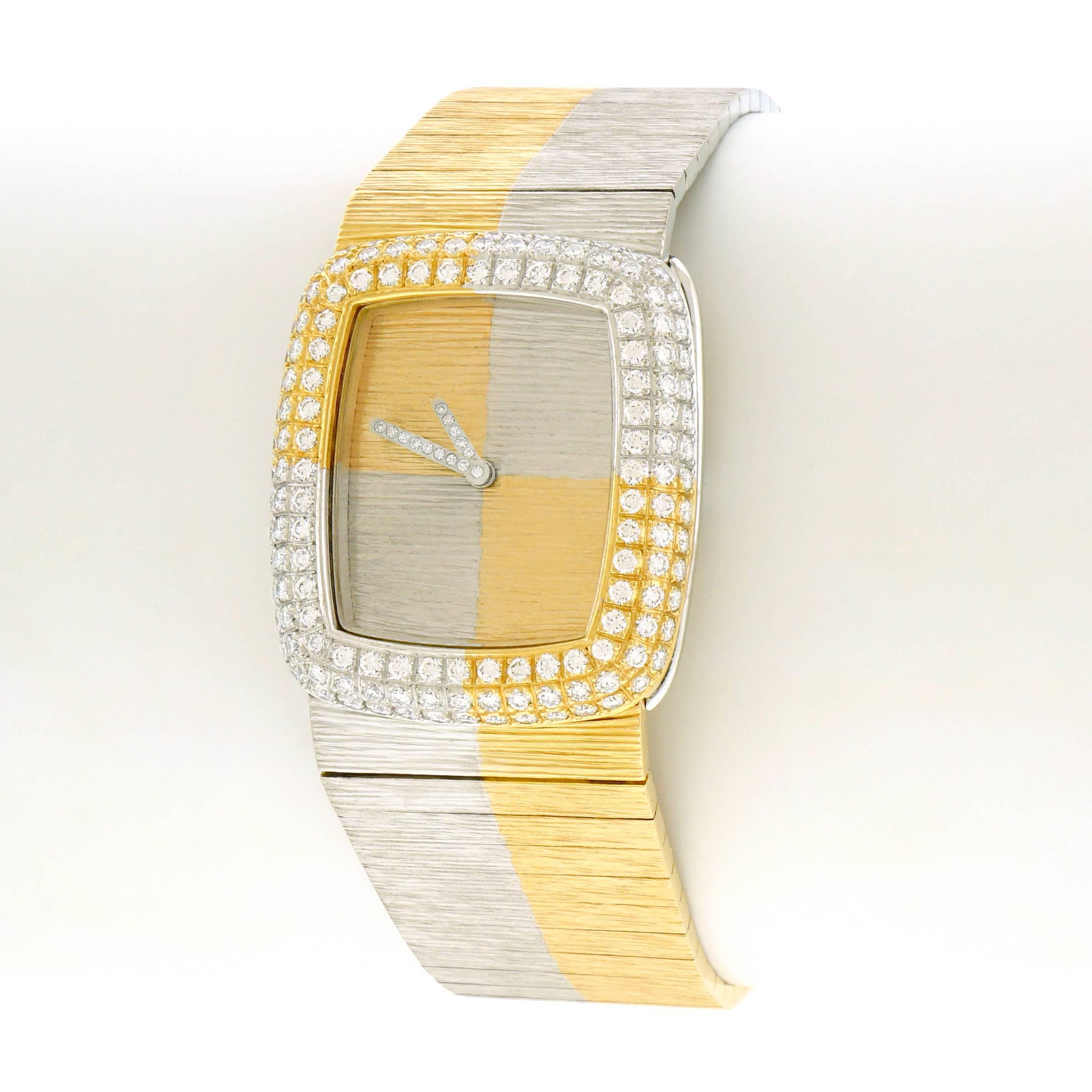 Paul Binder One-of-a-Kind Diamond Set Gold Wristwatch 3