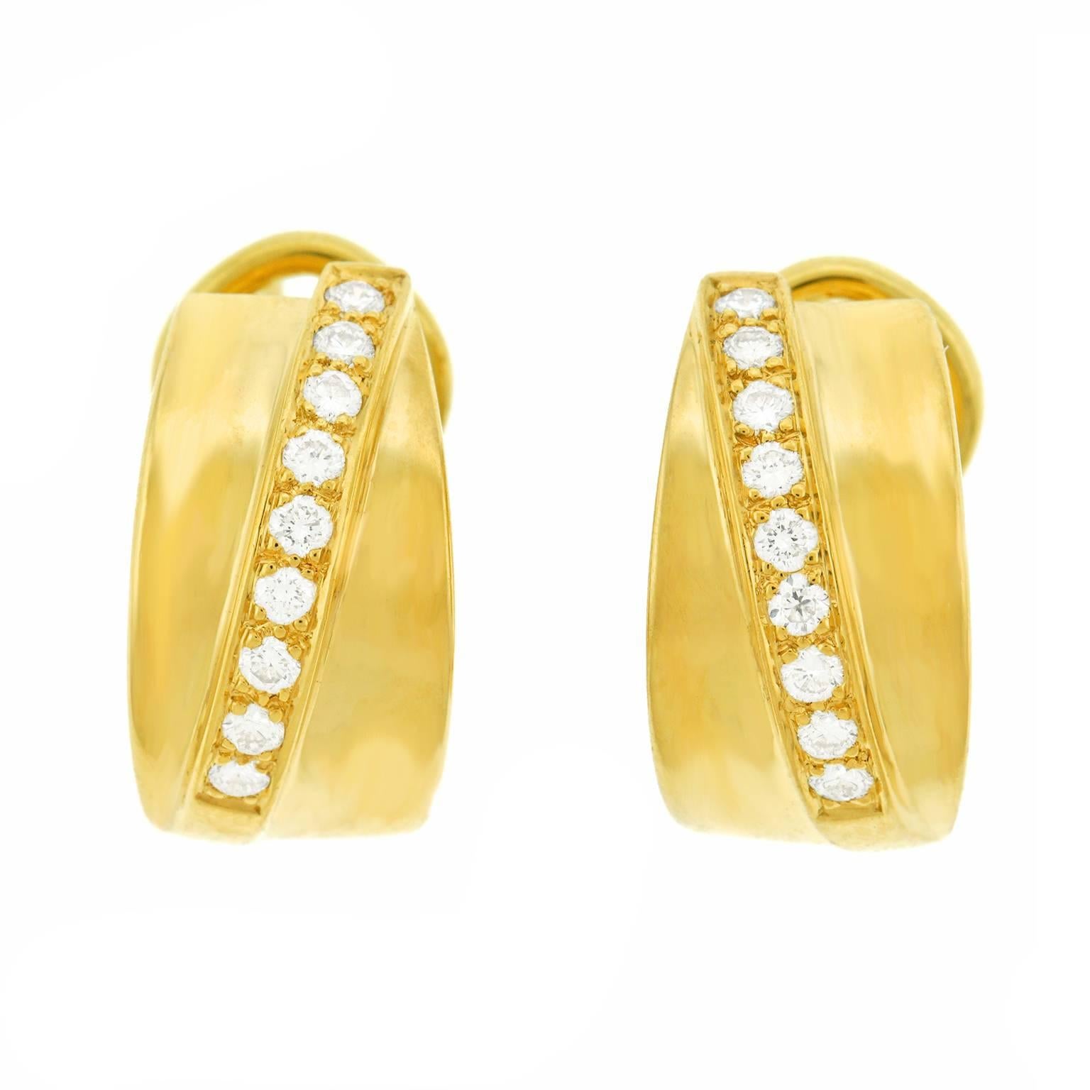Tannler Diamond and Gold Earrings