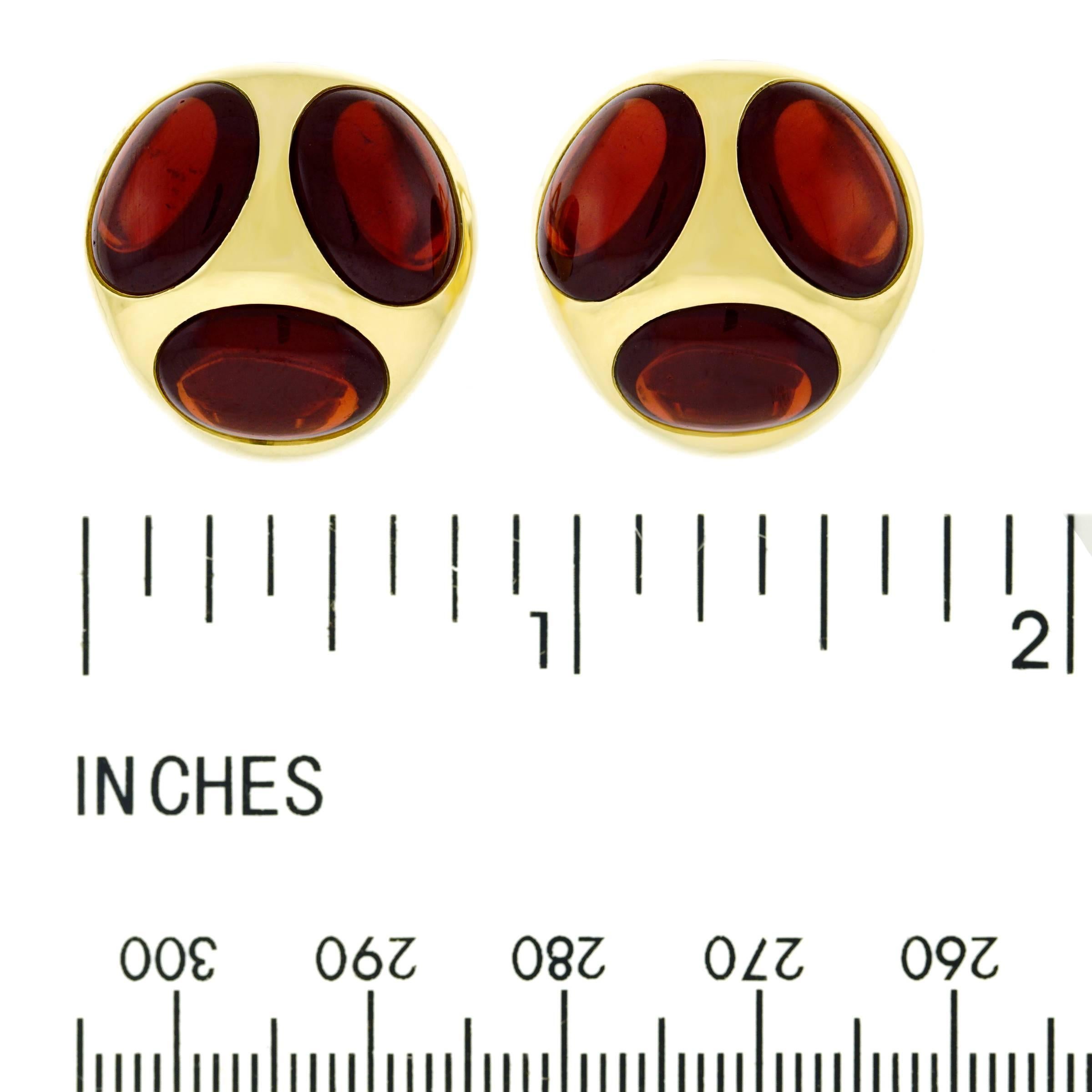 Pomellato Garnet Set Gold Earrings 2