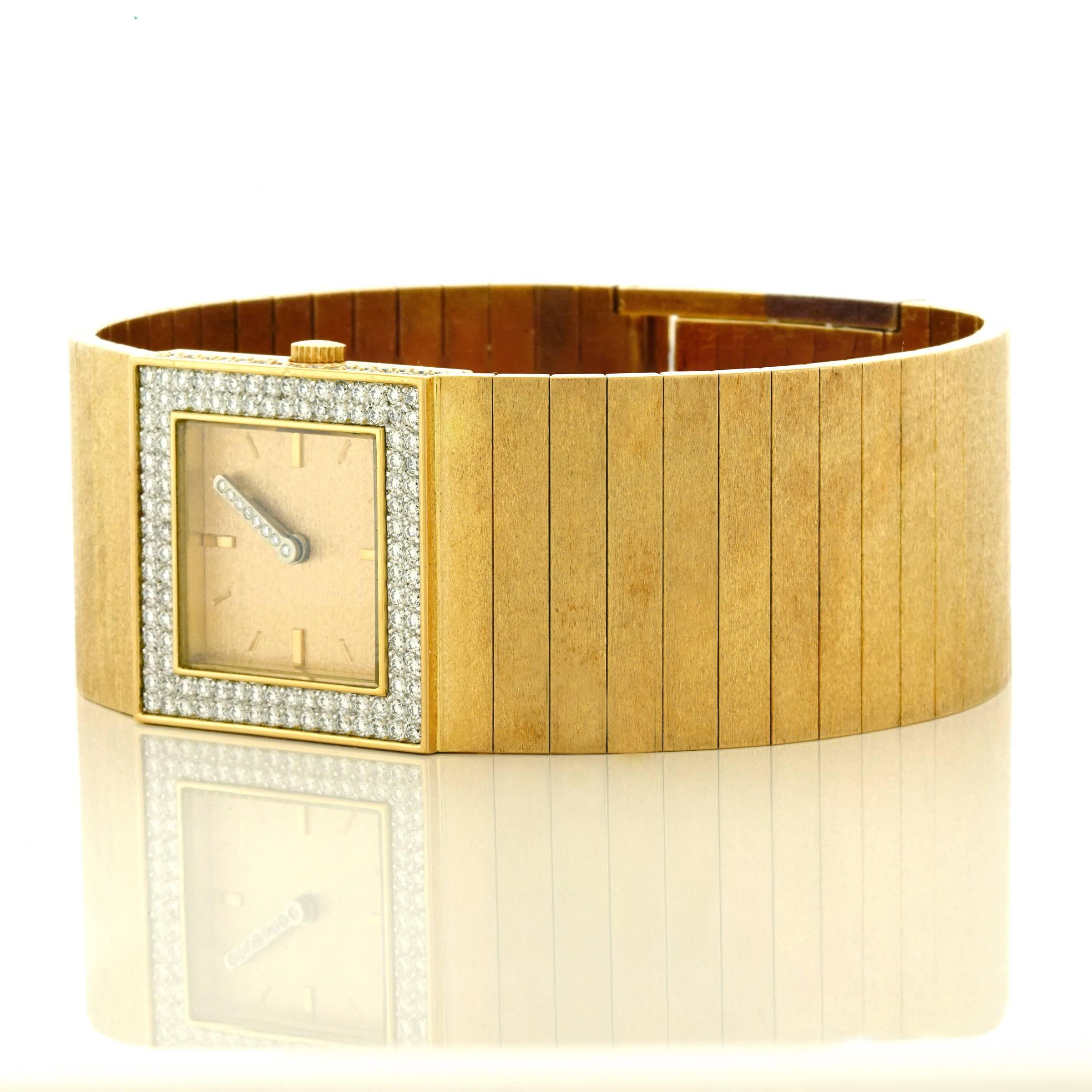 Paul Binder Yellow Gold Diamond One-of-a-Kind Wristwatch 3