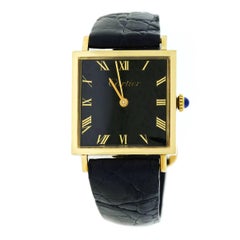Retro Cartier Yellow Gold Mechanical Wristwatch, circa 1970s