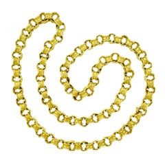 Vintage Andrew Grima Heavy Gold Necklace
