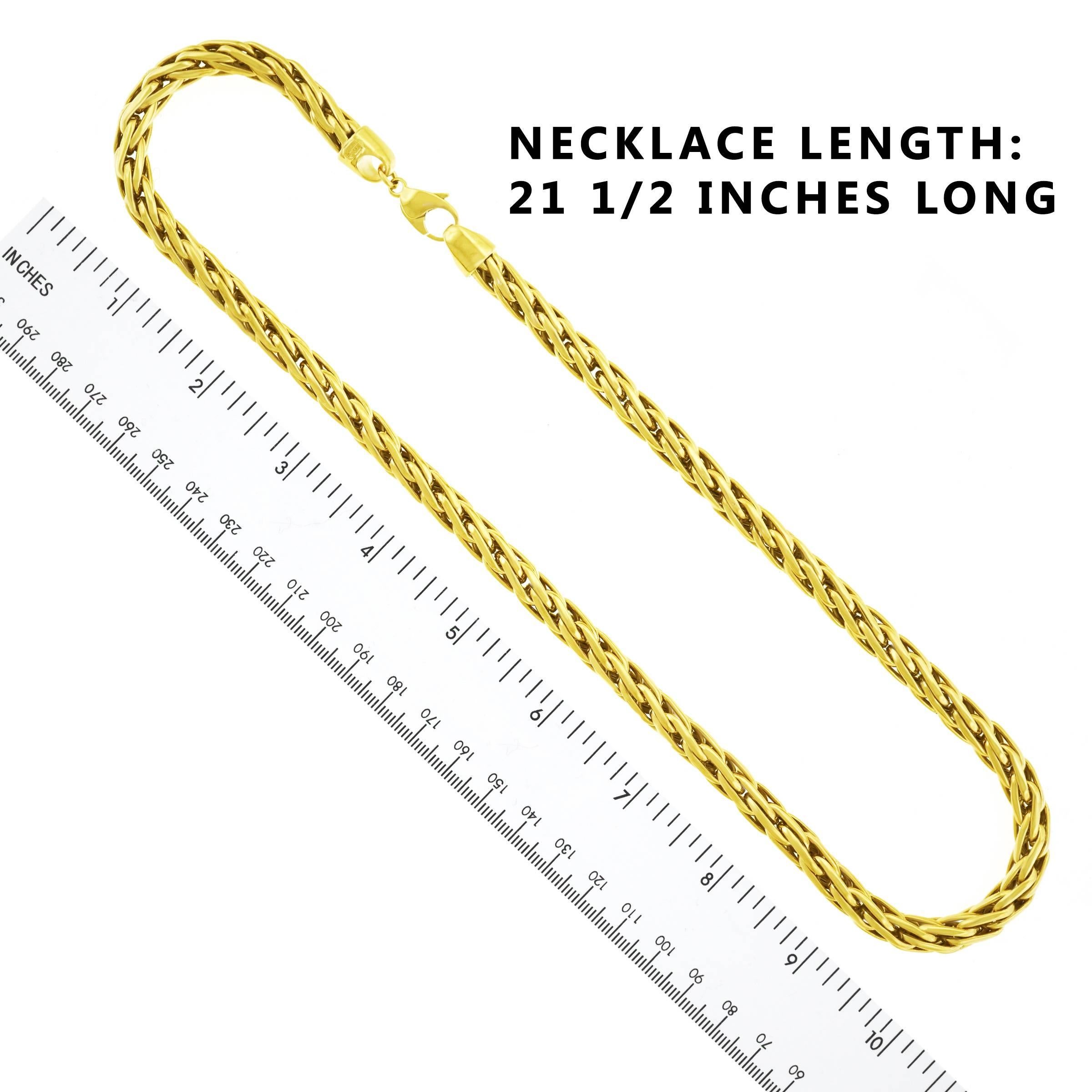 Handmade Russian Braid Gold Necklace 2