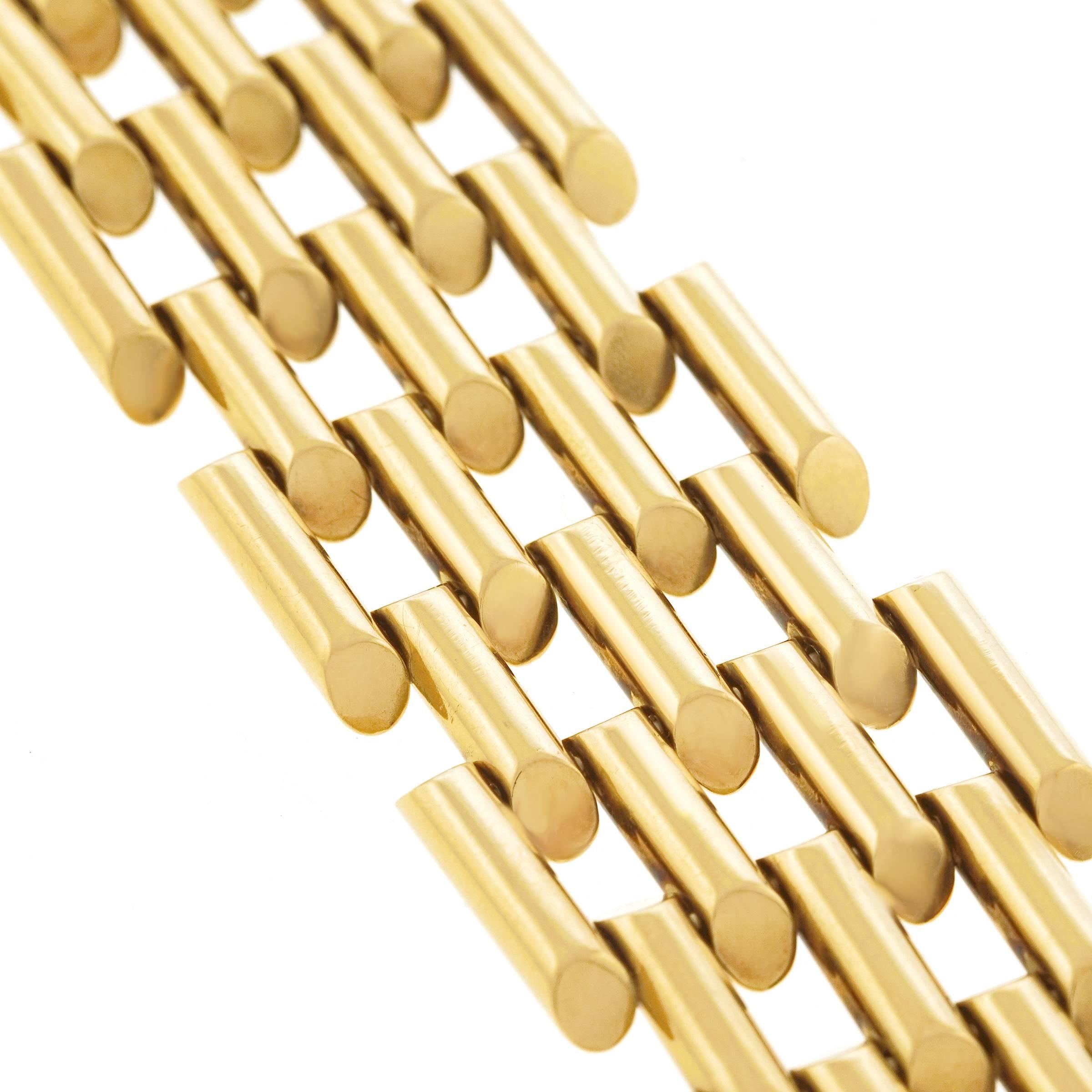 Tiffany & Co. 1930er Jahre Art Deco Gold-Armband 3