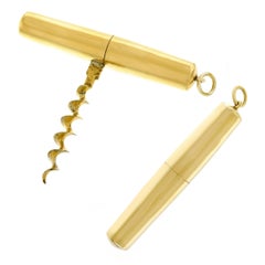 Cartier Art Deco Gold Corkscrew