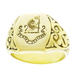 Tiffany & Co. Art Deco Gold Signet Ring