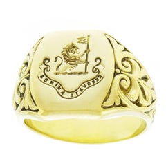 Tiffany & Co. Art Deco Gold Signet Ring