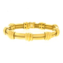 Tiffany & Co. Atlas Motif Gold Bracelet