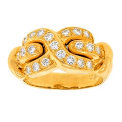 Retro Louis Feraud Diamond-set Fashion Ring