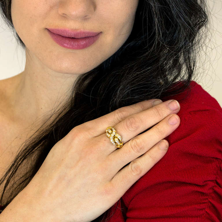 Louis Feraud Diamantbesetzter Fashion-Ring