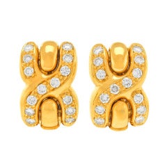 Louis Feraud Diamond-set Earrings