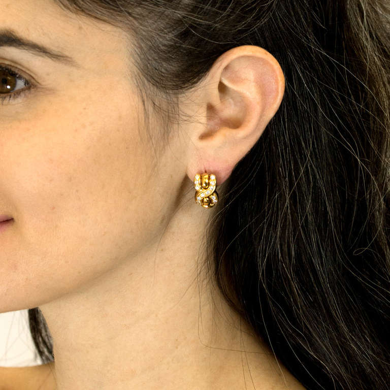 Louis Feraud Diamond-set Earrings