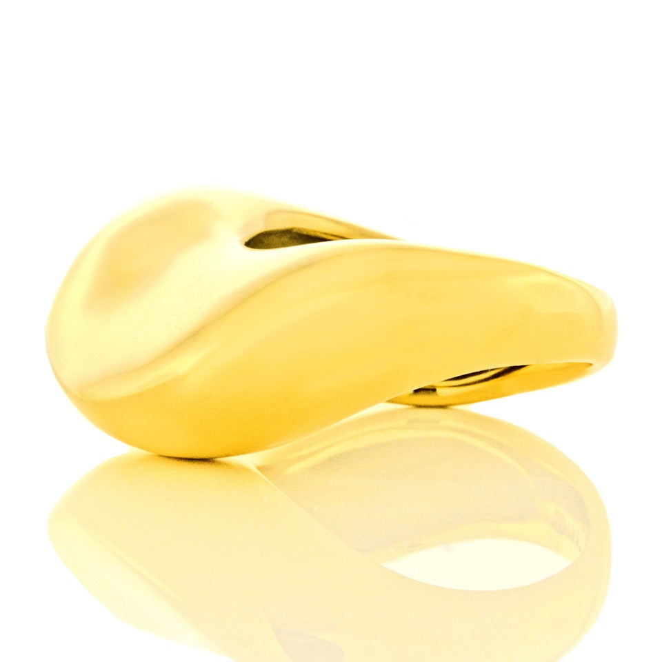 Angela Cummings Biomorphic Wave Ring In Excellent Condition In Litchfield, CT